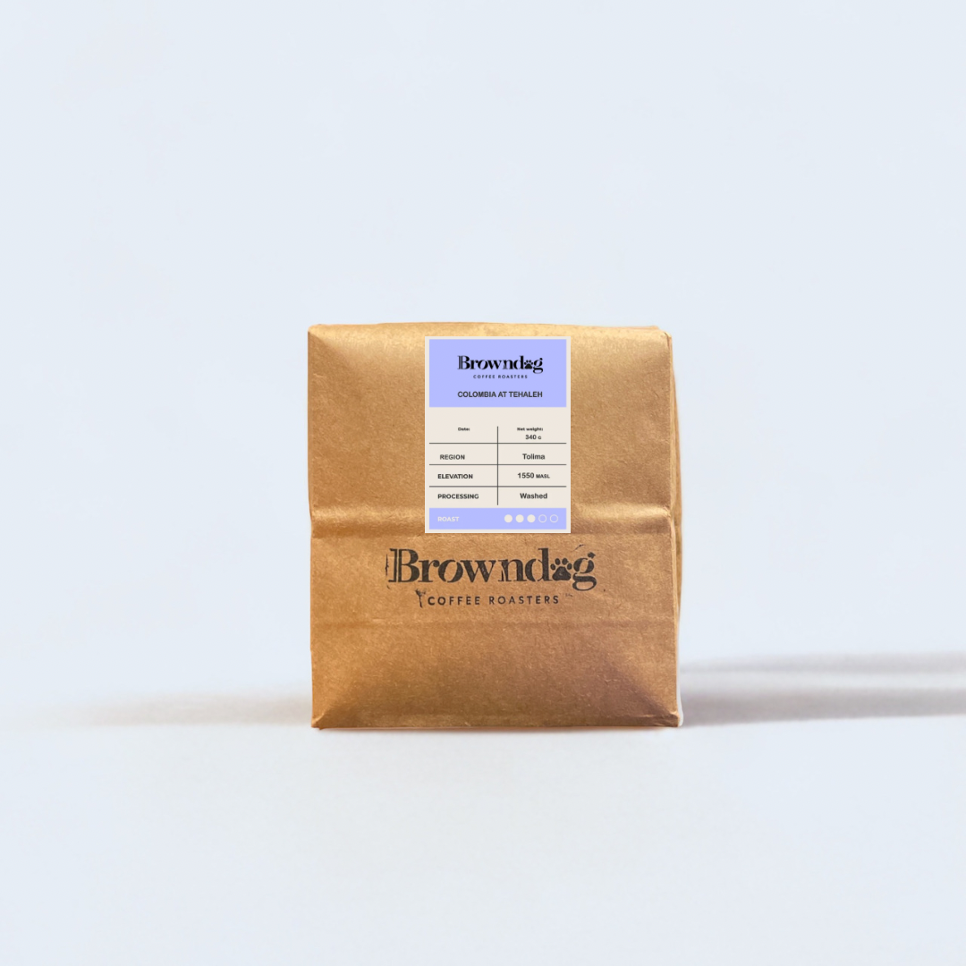 Browndog Coffee Roasters - Colombia at Tehaleh - compostable bag - 12oz - Colombia blend - coffee roast- Bonney lake , Wa