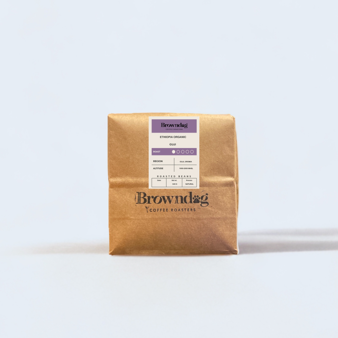 Browndog Coffee Roasters - Ethiopia Blend - Compostable bag- Bonney lake 12oz - Refill bag